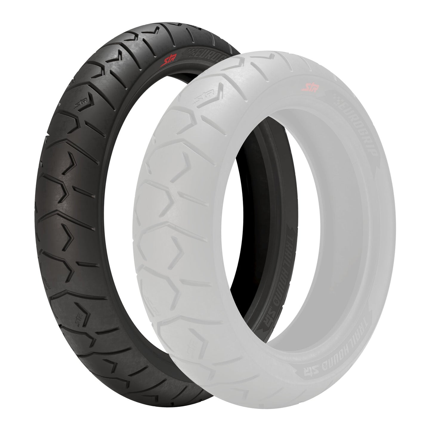 Eurogrip Trailhound STR 120/70-19 Front Tubeless Radial Tyre (60V Rating)