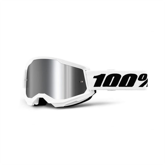 100% Strata 2 Goggle White