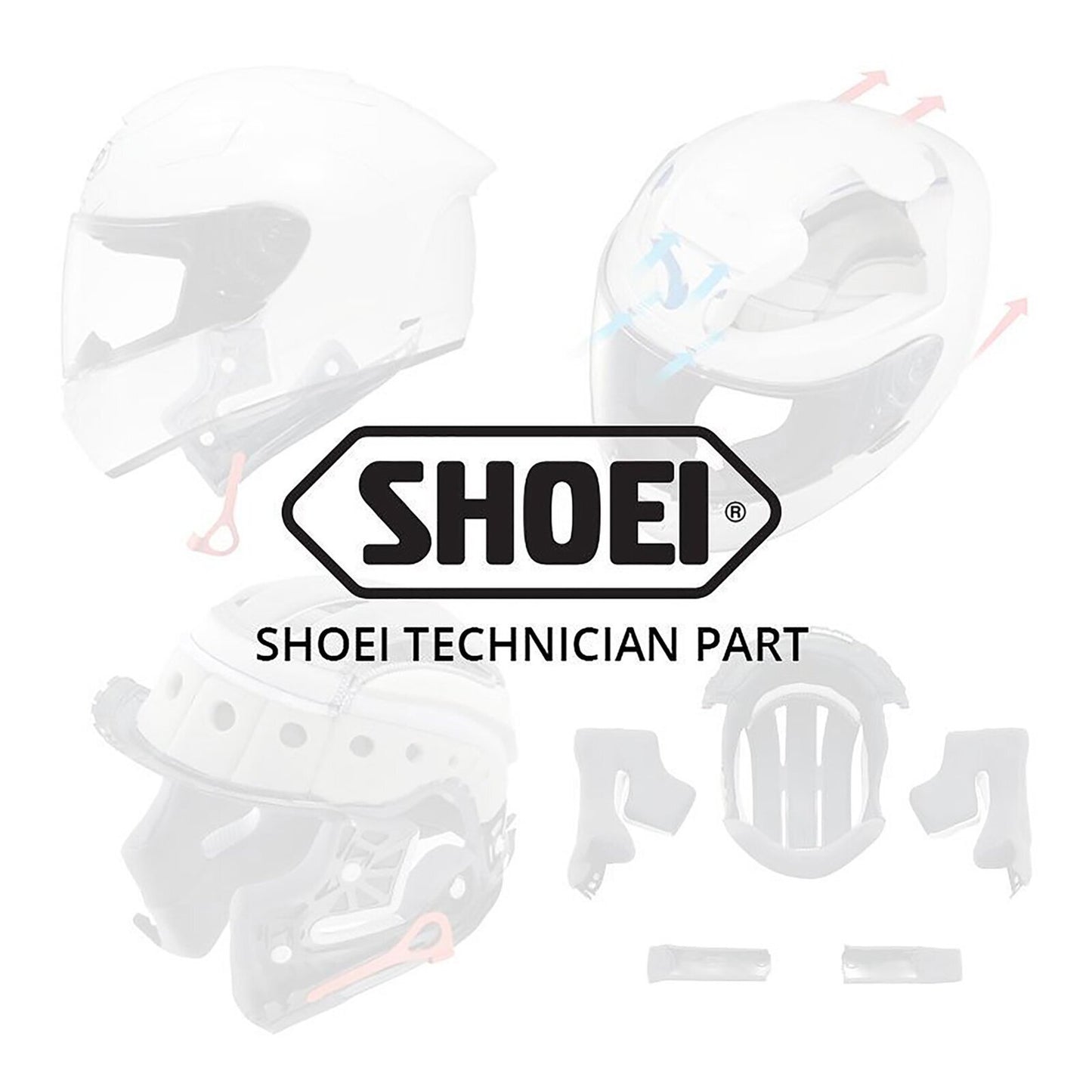 Shoei XR1100 RR Top Vents - Smoke