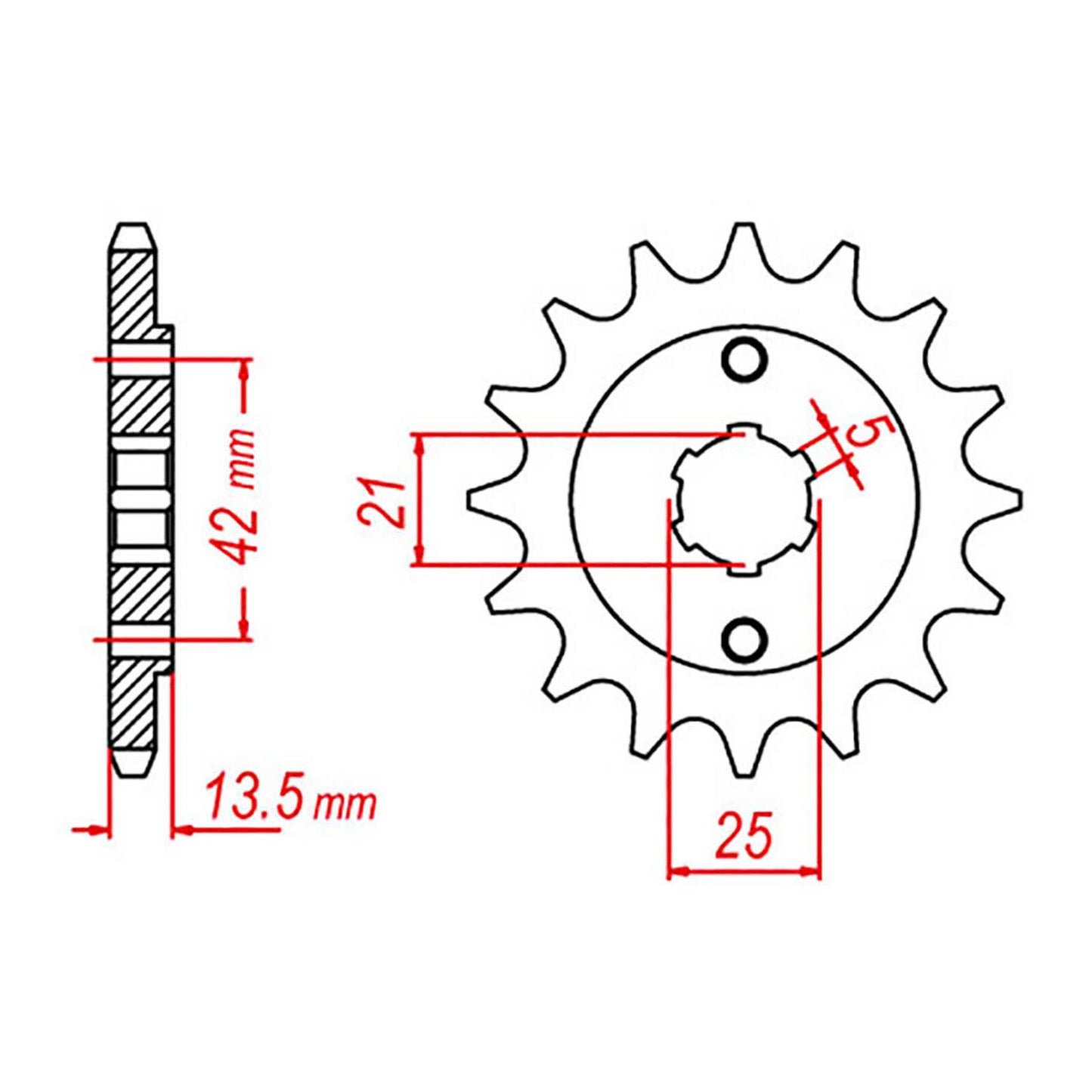 MTX 725 Steel Front Sprocket #530