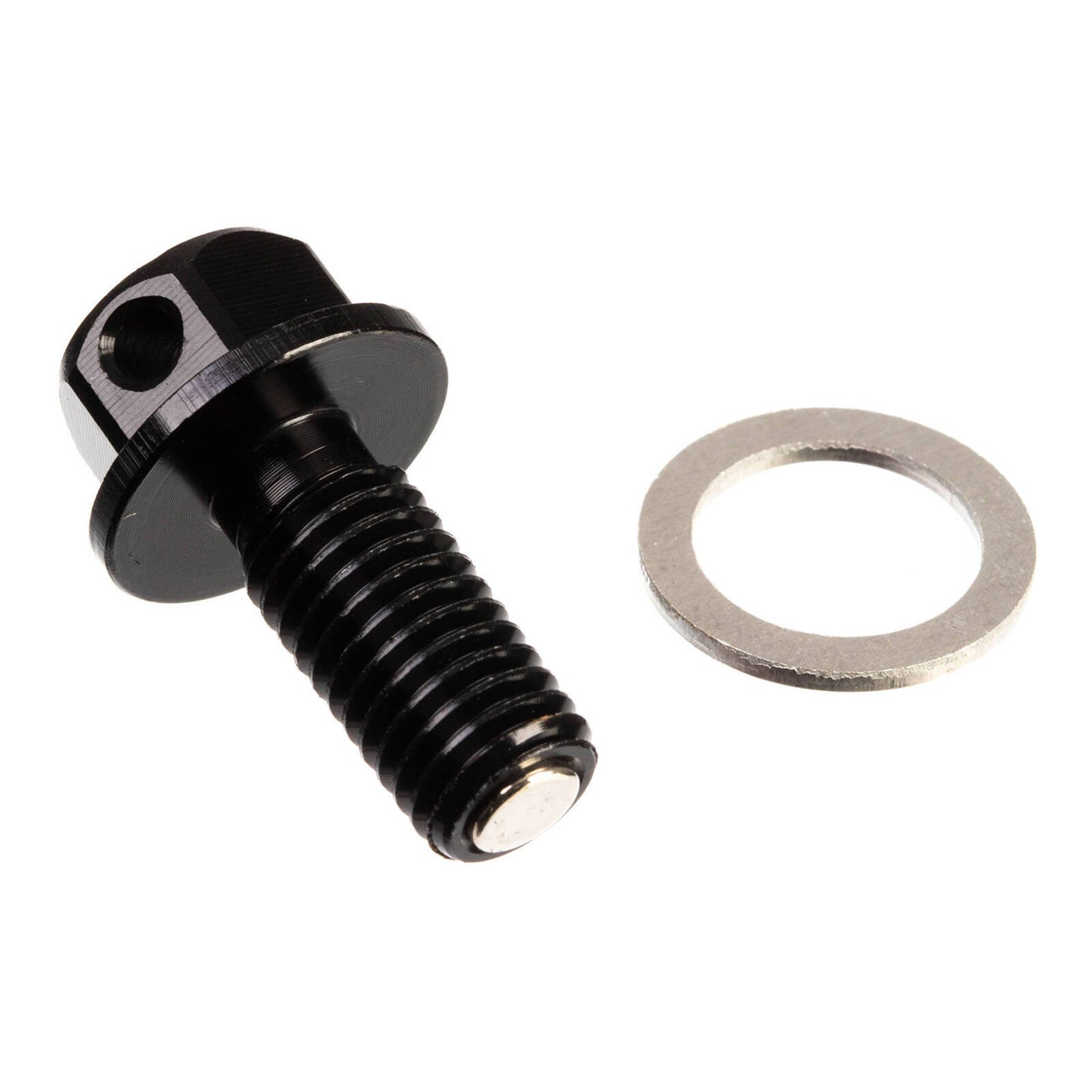 Whites Magnetic Sump Plug M10 x 22 x 1.5 - Black