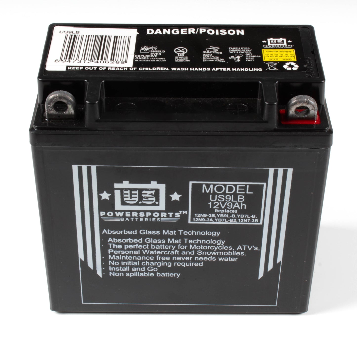 USPS AGM BATTERY US9LB YB7L-B *10