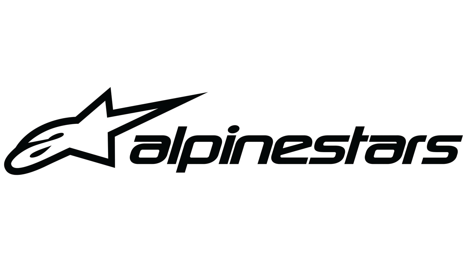 The Alpinestars "A-star" logo, consisting of a lowercase "a" inside a six-pointed star shape, followed by the brand name in bold sans-serif typography.