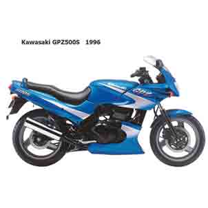 Kawasaki EX500, GPZ500, Ninja 500R - 1996