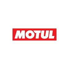 Motul logo in bold red and white, representing a global leader in high-tech synthetic motorcycle lubricants and fluids.
