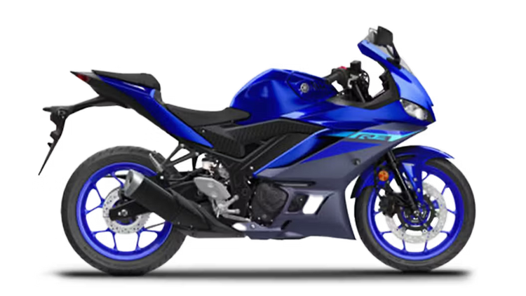Blue Yamaha R3 learner-approved LAMS motorcycle. Lightweight sport bike perfect for beginner riders, featured in the Cyclespot NZ learner-legal collection.