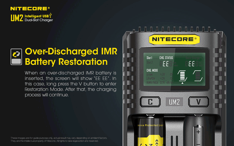 Load image into Gallery viewer, NITECORE INTELLIGENT BATTERY CHARGER USB DUAL SLOT
