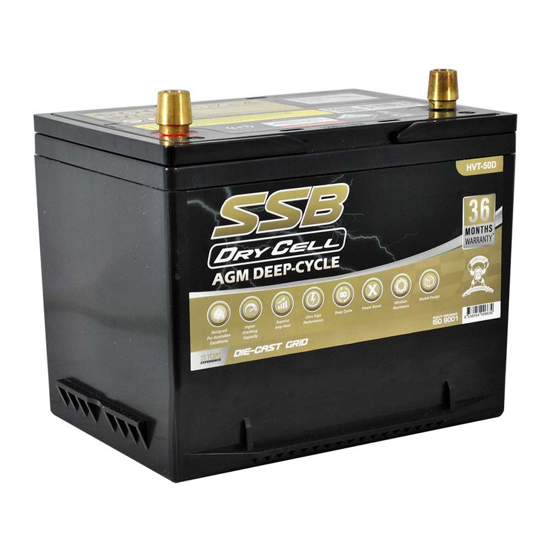 Load image into Gallery viewer, AGM BATTERY DEEP CYCLE DUAL PURPOSE 12V 60AH 600CCA BY SSB ULTRA HIGH PERFORMANCE
