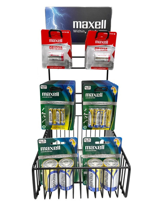 Load image into Gallery viewer, MAXELL BATTERY COUNTER STAND SMALL
