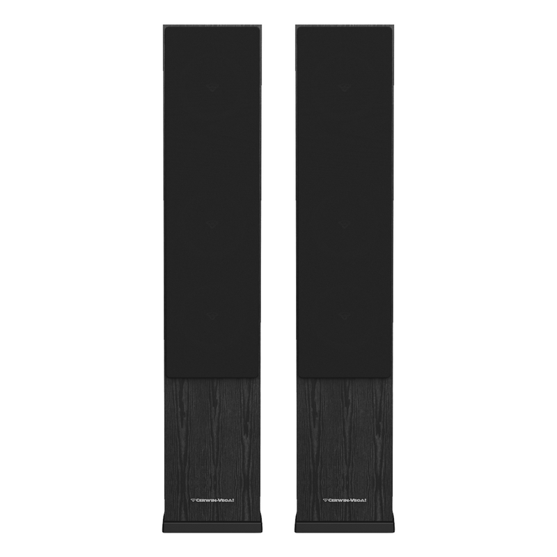 Load image into Gallery viewer, CERWIN VEGA LA SERIES HOME AUDIO 6.5" 3-WAY TOWER FLOOR SPEAKER BLACK 300W MAX PAIR
