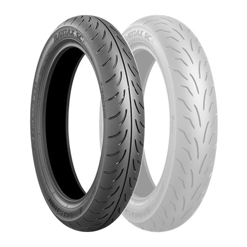 Load image into Gallery viewer, Bridgestone SC1 120/70-12 Front Scooter Tubeless Tyre

