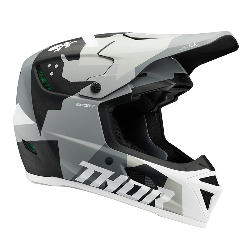 Load image into Gallery viewer, THOR HELMET REFLEX BRAVE GREY/WHITE
