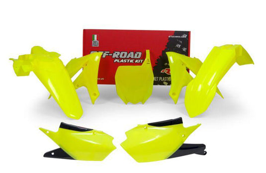 PLASTICS KIT RTECH 5 PIECE NEON YELLOW YAMAHA YZ250F 19-23 YZ250FX 19-24 YZ450F 18-22 YZ450FX 19-23