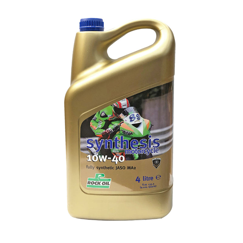Load image into Gallery viewer, ENGINE OIL FULLY SYNTHETIC SYNTHESIS  MOTORCYCLE 10W-40 ROCK OIL 4L
