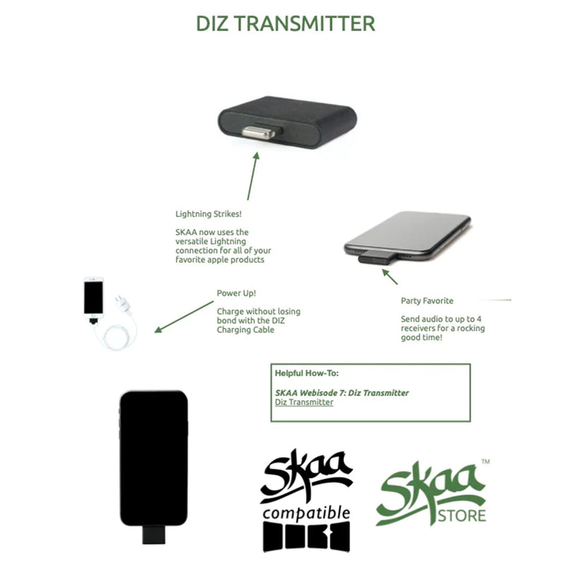 Load image into Gallery viewer, SKAA TRANSMITTER DIZ APPLE LIGHTNING CONNECTOR
