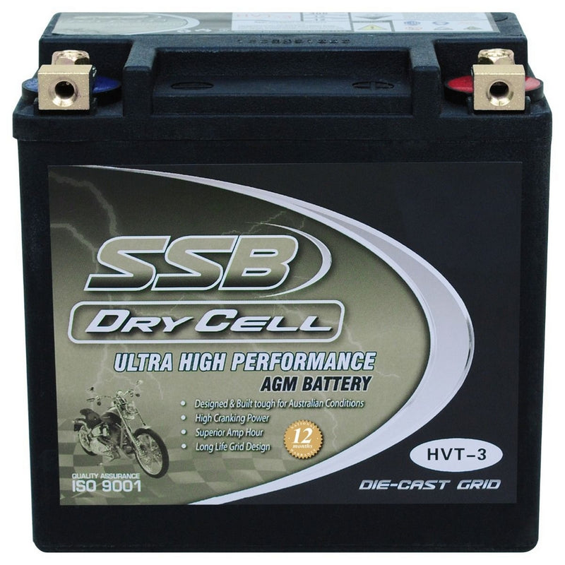 Load image into Gallery viewer, MOTORCYCLE AND POWERSPORTS BATTERY AGM 12V 12AH 300CCA BY SSB ULTRA HIGH PERFORMANCE  DRY CELL
