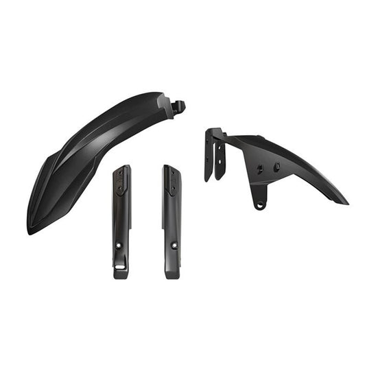 PLASTICS RTECH 3 PIECE FRONT FENDER & FORK BLACK YAMAHA XT700Z TENERE 19-24