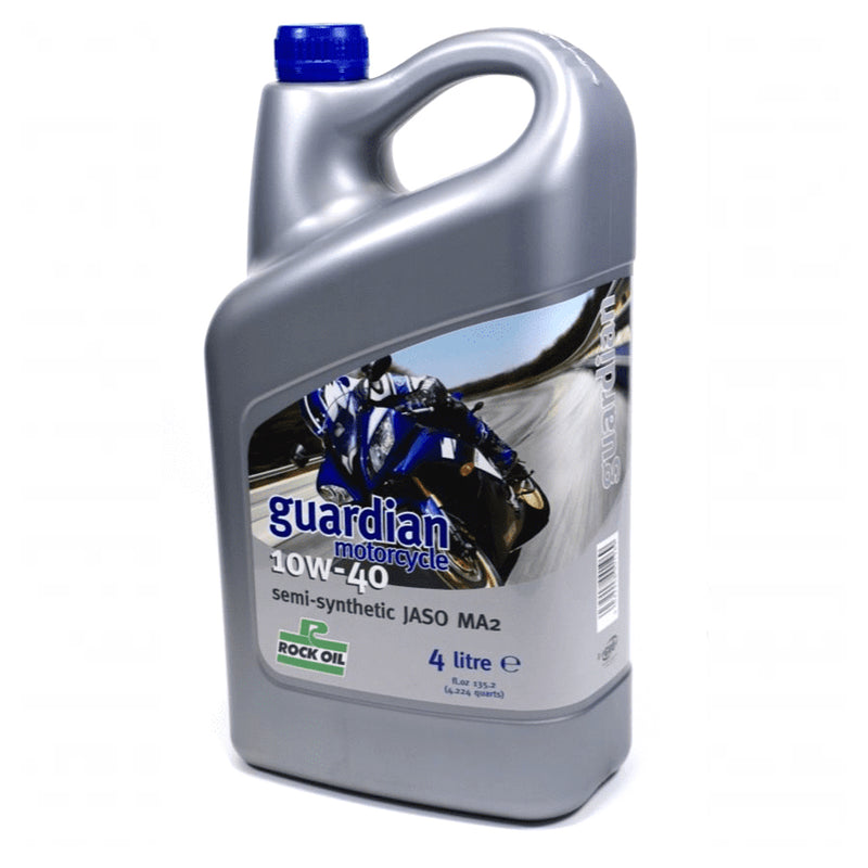 Load image into Gallery viewer, ENGINE OIL GUARDIAN MOTORCYCLE 10W-40 ROCK OIL SEMI SYNTHETIC 4L

