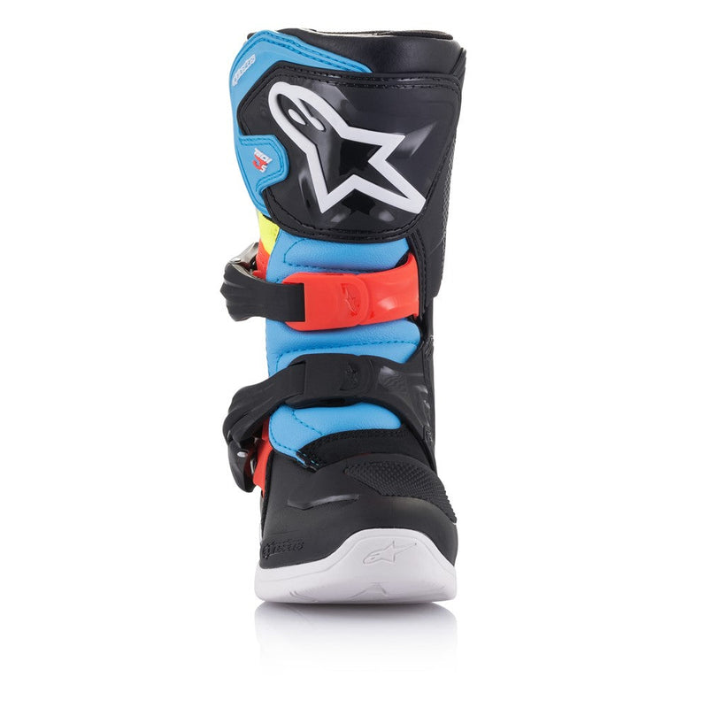 Load image into Gallery viewer, Alpinestars Tech-3S Kids MX Boots Black/Yellow Fluoro/Red Fluoro
