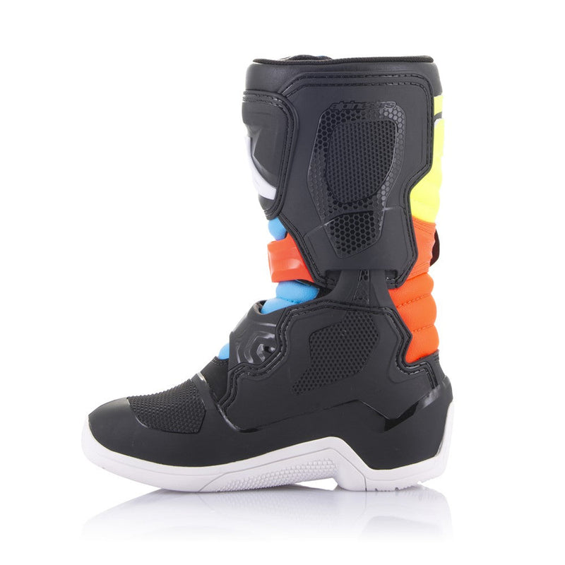 Load image into Gallery viewer, Alpinestars Tech-3S Kids MX Boots Black/Yellow Fluoro/Red Fluoro
