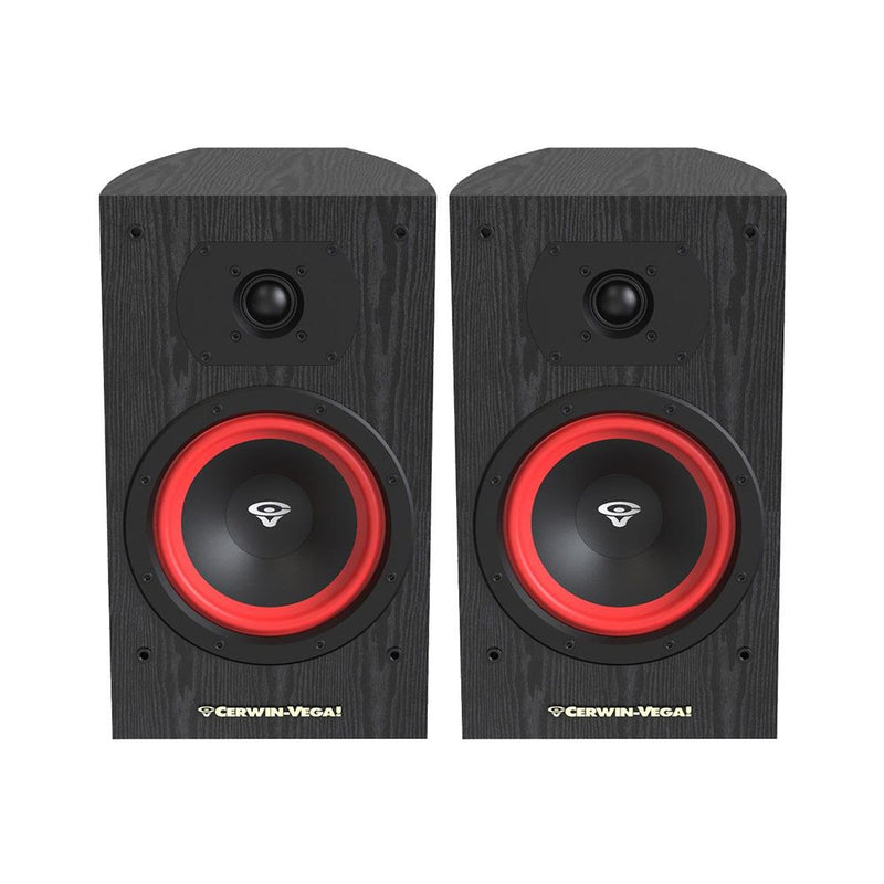 Load image into Gallery viewer, CERWIN VEGA LA SERIES HOME AUDIO 6.5" 2-WAY BOOKSHELF SPEAKER BLACK 150W MAX PAIR
