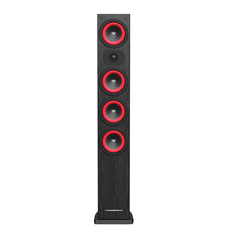 Load image into Gallery viewer, CERWIN VEGA LA SERIES HOME AUDIO 4" 3-WAY TOWER FLOOR SPEAKER BLACK 280W MAX PAIR
