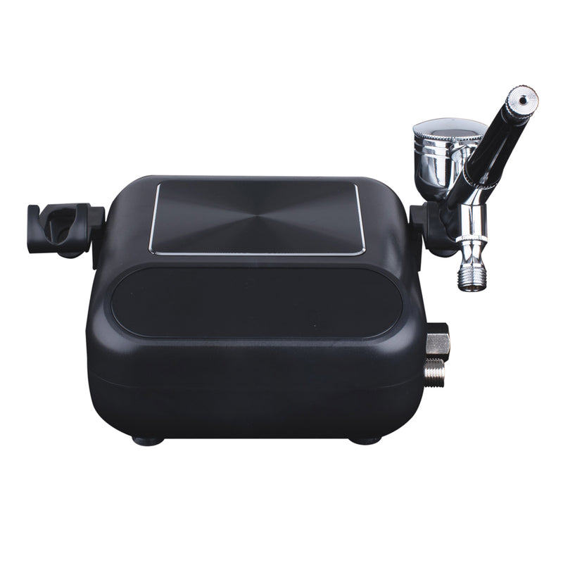 Load image into Gallery viewer, FORMULA AIRBRUSH COMPRESSOR WITH TOUCH OPERATION AND AIRBRUSH KIT BLACK
