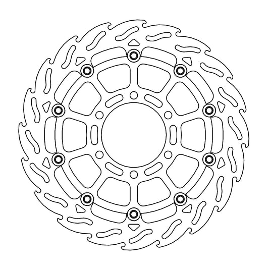 BRAKE DISC FRONT MOTO MASTER FLAME 320MM FLOATING HUSQVARNA KTM