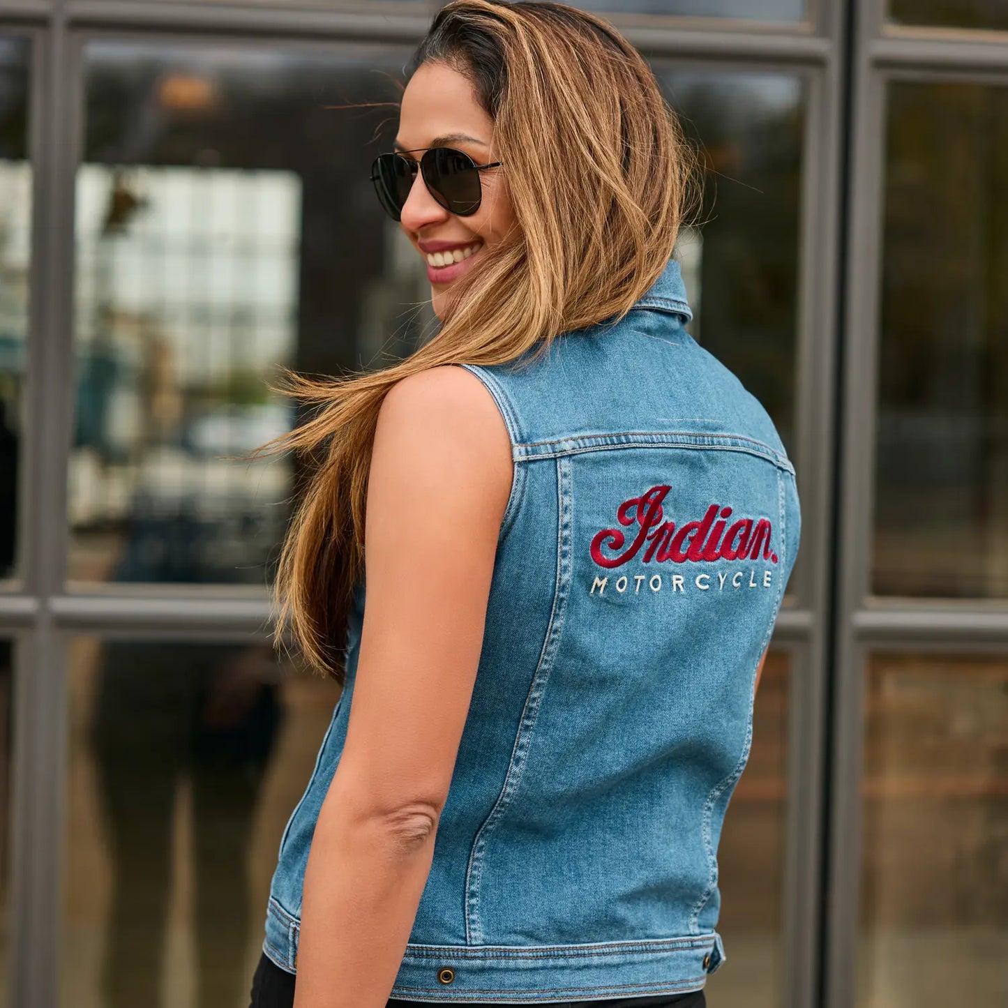 Indian Women's Portland Denim Vest