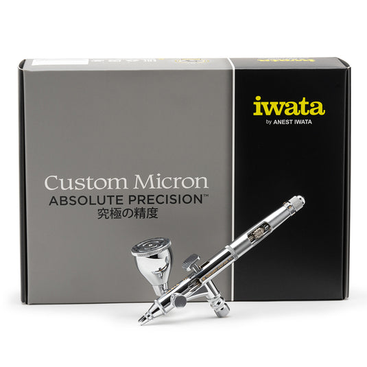 IWATA GRAVITY AIRBRUSH CUSTOM MICRON TAKUMI SIDE FEED DUAL ACTION 0.18MM