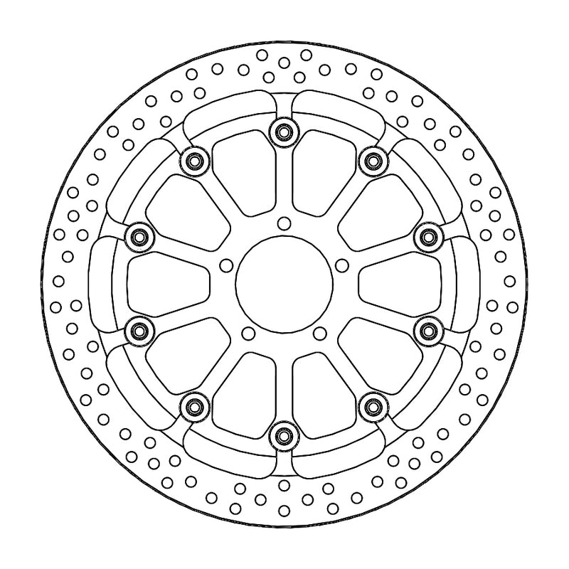 Load image into Gallery viewer, BRAKE DISC FRONT MOTO MASTER HALO 320MM FLOATING KTM 1290 SUPERDUKE 16-21 1290 SUPERDUKE R 14-21
