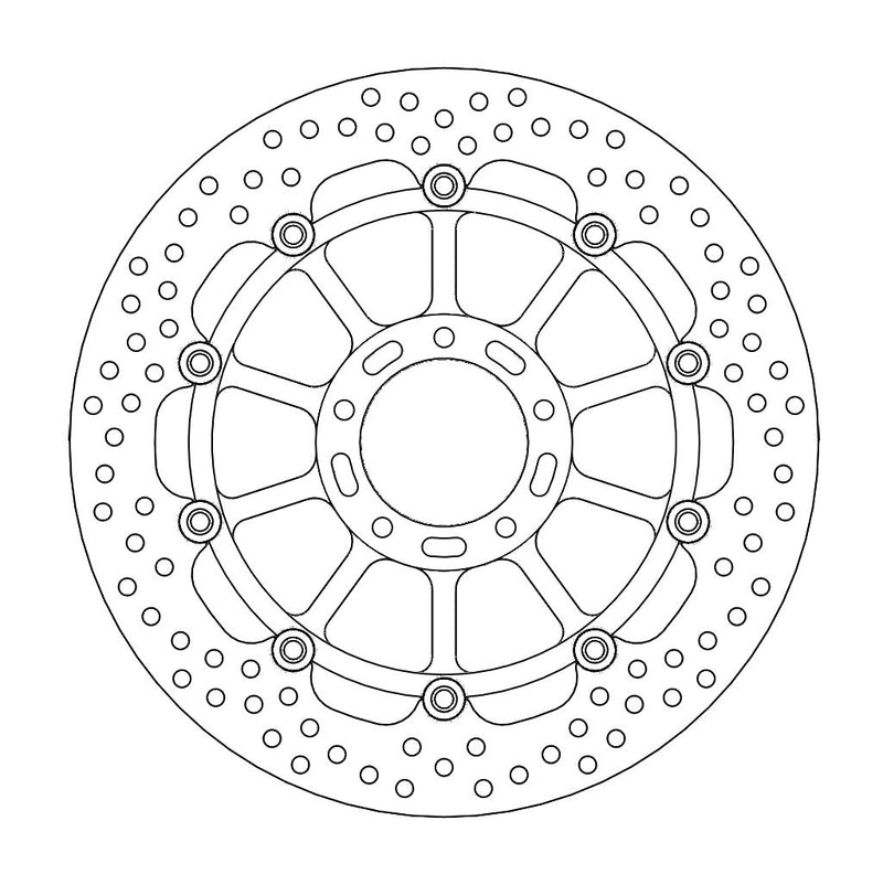 Load image into Gallery viewer, BRAKE DISC FRONT MOTO MASTER HALO FLOATING ALU OFFSET 320MM
