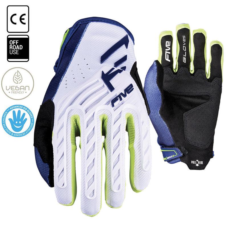 Load image into Gallery viewer, MXF3 EVO KIDS Navy White Fluro
