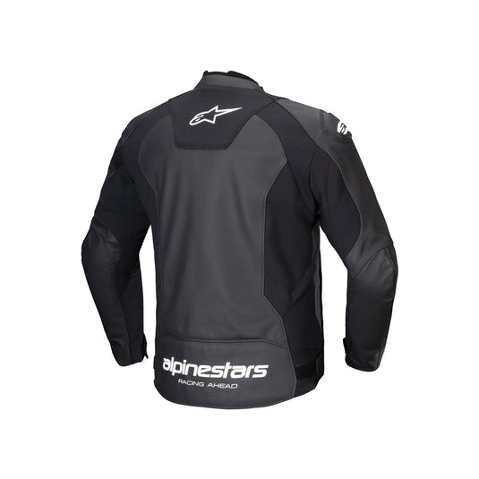 Alpinestars Faster v3 Leather Jacket Black/White