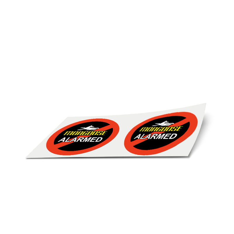 Load image into Gallery viewer, SET OF TWO MONGOOSE EXTERNAL WINDOW STICKERS
