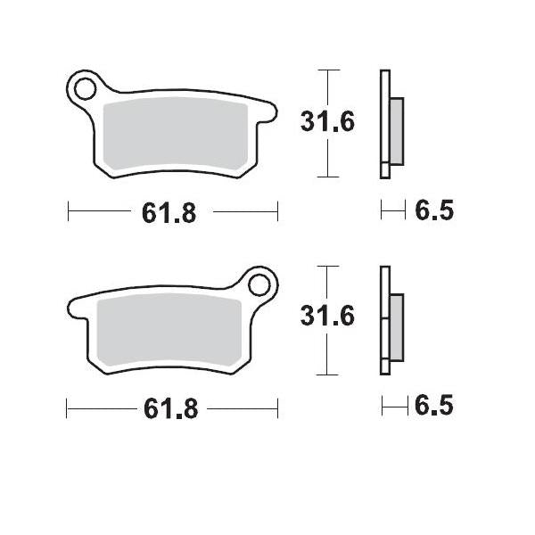 Load image into Gallery viewer, BRAKE PADS FRONT AND REAR MOTO MASTER RACING GP GAS GAS HUSQVARNA KTM
