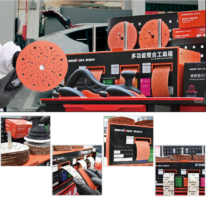 Load image into Gallery viewer, SANDWOX ALL IN ONE SOLUTION BOX FOR SANDING DISCS AND ROLLS
