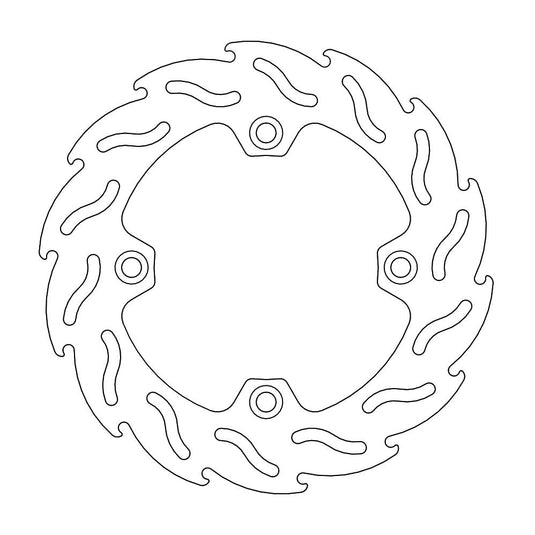 BRAKE DISC REAR MOTO MASTER FLAME 240MM SUZUKI DR650 96-ON XF650 FREEWIND 97-02