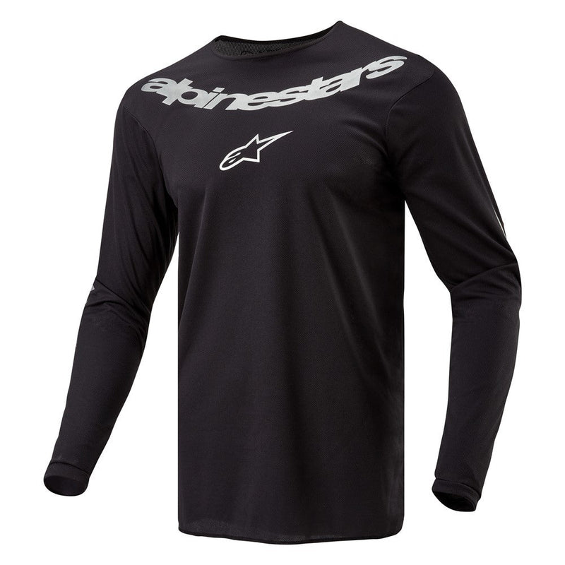 Load image into Gallery viewer, Alpinestars Fluid Graphite Jersey Black/Silver
