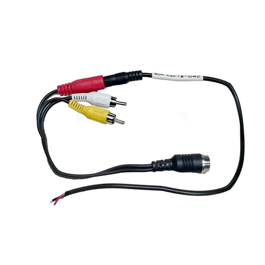 MONGOOSE 4 PIN CAMERA TO RCA SCREEN OR RADIO + POWER PLUG