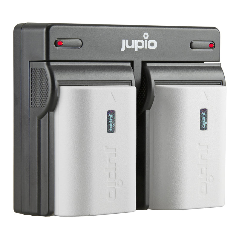 Load image into Gallery viewer, JUPIO BATTERY CHARGER KIT DUAL 2X LP-E6NH 2130MAH FOR CANON DIGITAL CAMERAS
