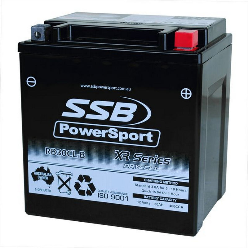 Load image into Gallery viewer, MOTORCYCLE AND POWERSPORTS BATTERY (YB30CL-B) AGM 12V 30AH 460CCA SSB HIGH PERFORMANCE
