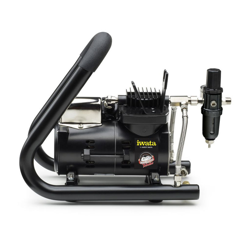 Load image into Gallery viewer, IWATA AIRBRUSH COMPRESSOR SMART JET PLUS HANDLE TANK
