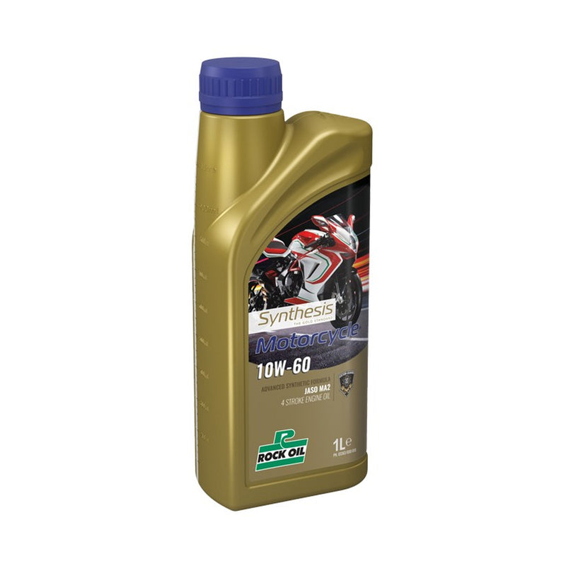 Load image into Gallery viewer, ENGINE OIL FULLY SYNTHETIC SYNTHESIS 4 MOTORCYCLE 10W-60 ROCK OIL 1L
