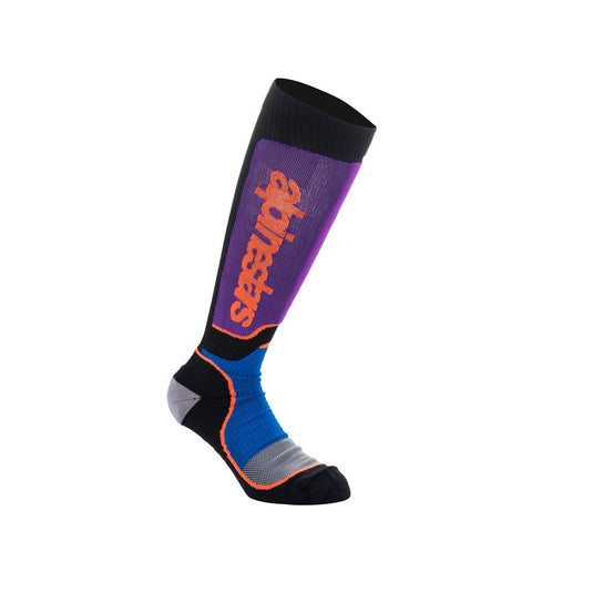 Alpinestars MX Plus ocks Black/Royal Blue/Purple