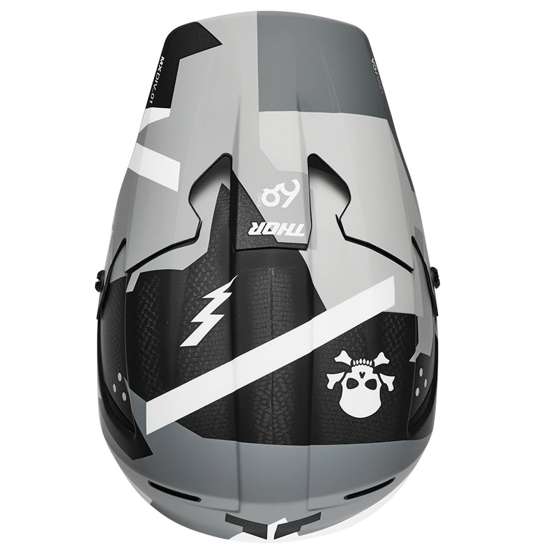 Load image into Gallery viewer, THOR HELMET REFLEX BRAVE GREY/WHITE
