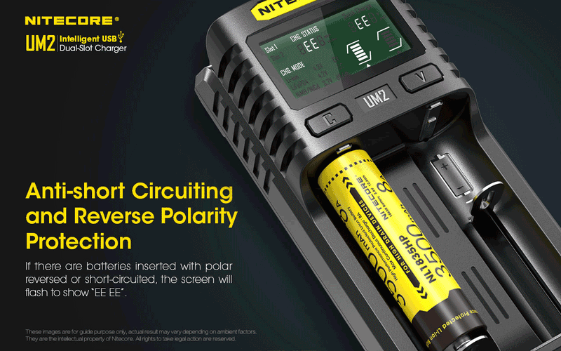 Load image into Gallery viewer, NITECORE INTELLIGENT BATTERY CHARGER USB DUAL SLOT
