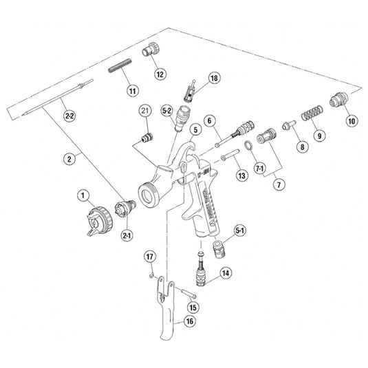 IWATA NEEDLE / NOZZLE SET FOR W400