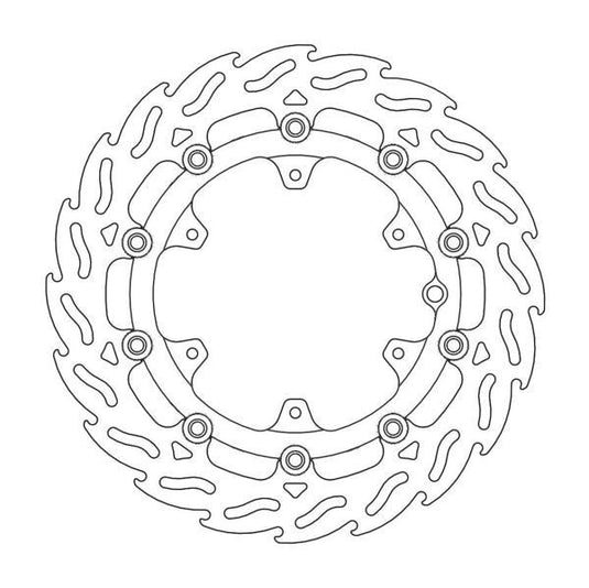 BRAKE DISC FRONT MOTO MASTER FLAME LEFT 300MM HUSQVARNA KTM