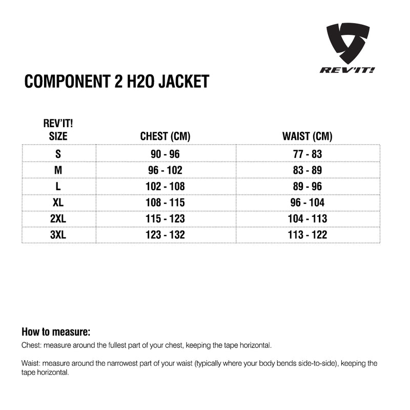 Load image into Gallery viewer, Size chart for REVIT Component 2 Jacket
